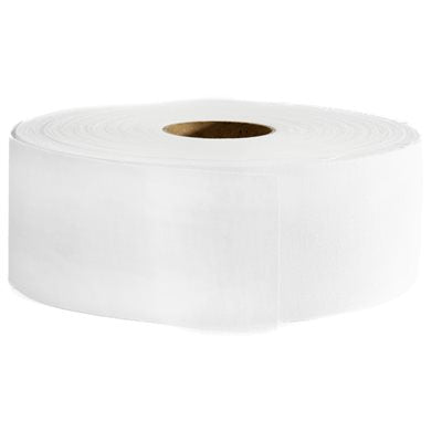 "Durable cotton roll for waxing, 7.6 cm width, 91m length, used with wax to adhere to the wax, for hair removal with no wax bleed-through."