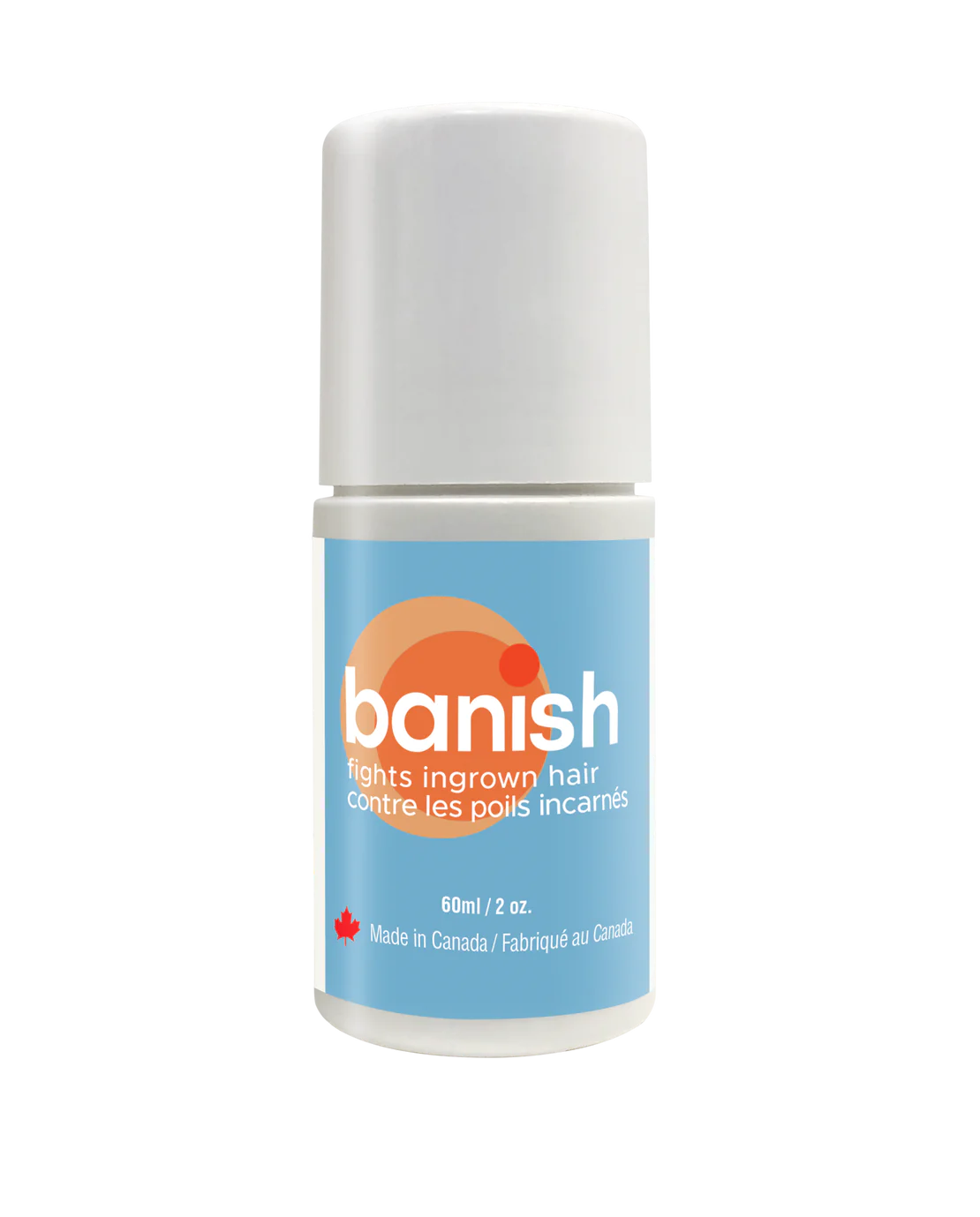 "Banish has been specially formulated to treat ingrown hairs, razor burn, bumps and skin irritation resulting from shaving, waxing, electrolysis and laser hair removal. Produces results in 24-48 hours
Roll-on applicator with a gel based formulation Safe and gentle on skin, leaves no residue."
Non irritating, herbal scented, cool feeling.