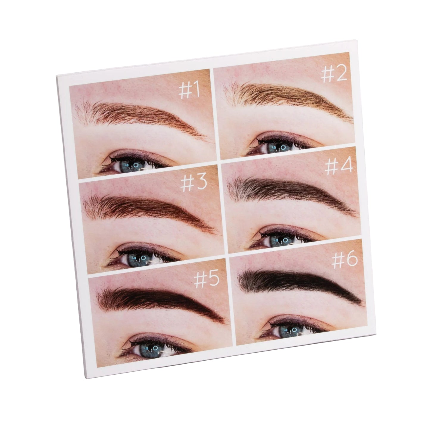 "Henna Bee Eyebrow Tint Color Chart - A & E Beauty Supplies. Foam backing chart of all the brow colour numbers"