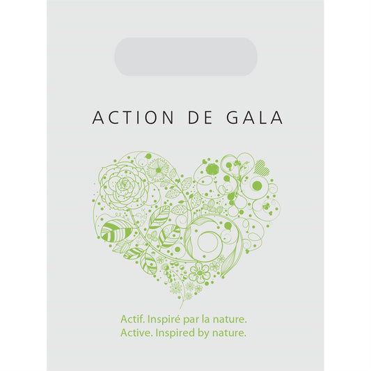 Shopping bag featuring the Action de Gala logo, durable and stylish.
