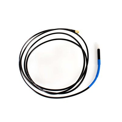Black 27 MHz F shank electrolysis probeholder cord with blue near the handle. Small.