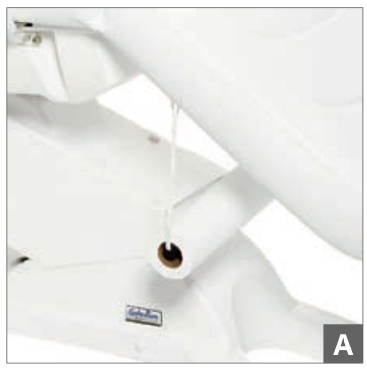 "XL paper support kit straps, durable and easy-to-use for securing treatment table covers. to the table for extra security"