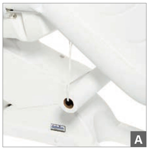 "XL paper support kit straps, durable and easy-to-use for securing treatment table covers. to the table for extra security"