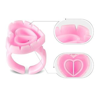 "Blooming Adhesive Cups Qty. 100 PremierLash - A & E Beauty Supplies pink cup for finger to hold product when doing beauty service"