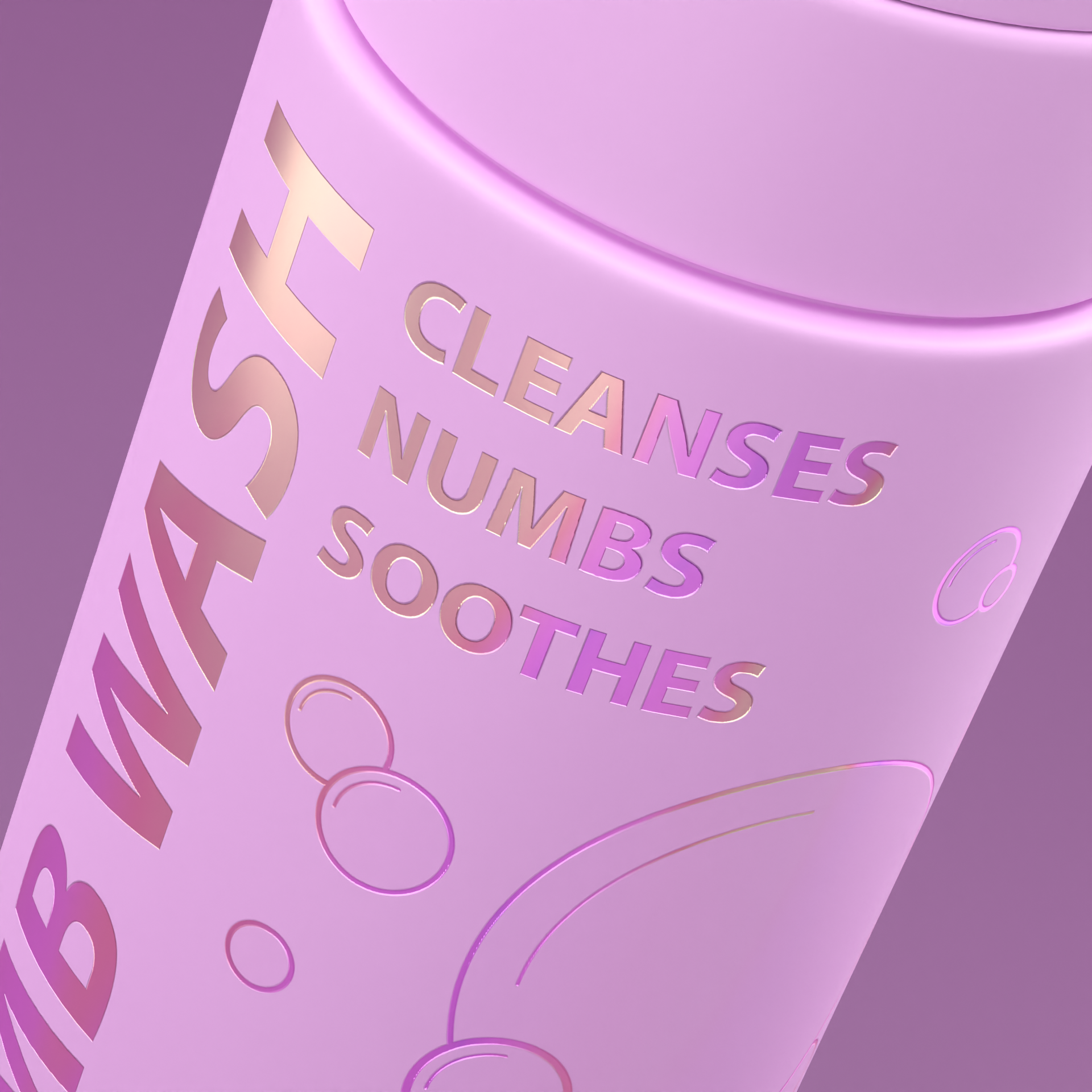 Foaming cleanser Brow Daddy Numb Wash - 50ml from A & E Beauty Supplies for PMU procedures. Perfect for all procedures like for brows, lips
Apply 1-2 pumps per treatment area on broken skin. Apply clear wrap on top and leave on for 1-3 minutes for maximum strength. Avoid direct eye contact. Pink box with pink bottle with reflective letters

