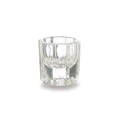 Dappen Dish, a small glass container used for mixing and holding liquids like acrylic or gel for nail art and beauty treatments. This Dappen Dish is perfect for henna eyebrow tint applications.