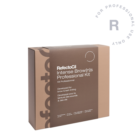 "RefectoCil Intense Browns Kit for creating bold, long-lasting eyebrow and eyelash tints, perfect for professional beauty treatments. whole collection of refectocil products for Brows  and lashes, 14 items"
1 x Micellar Eye Make-up Remover 150 ml
2 x Medium Intensifying Primer 15 ml
2 × Strong Intensifying Primer 15 ml
1 × Base Gel Ash Brown 15 ml
1 × Base Gel Chocolate Brown 15 ml
1 × Base Gel Deep Brown 15 ml
1 × Base Gel Black Brown 15 ml
4 x Activator Gel 15 ml
1 x Tint Remover Intense Brow[n]s 150 ml
