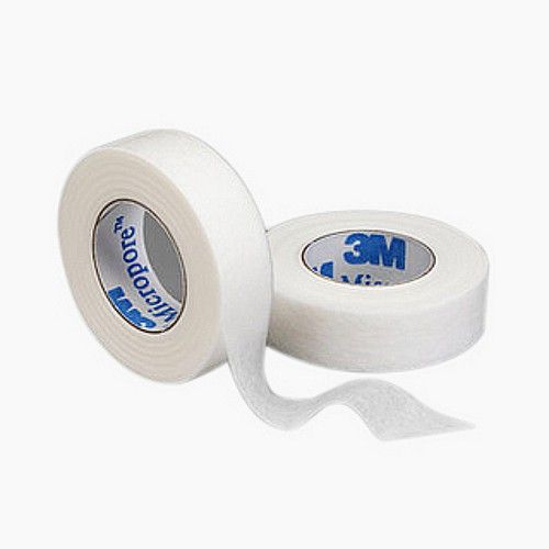 PremierLash 3M Micropore Tape from A & E Beauty Supplies, 2 rolls, hypoallergenic, water-resistant tape for secure lash extension application.