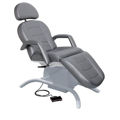 "Capella Cozy Semi-Electric Chair, adjustable height, comfortable for beauty treatments."