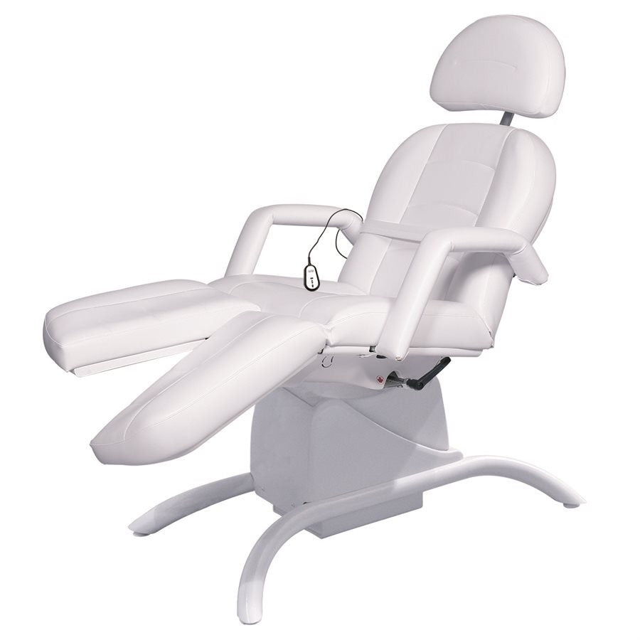 "Capella Cozy Semi-Electric Pedicure Chair, adjustable, comfortable  perfect for pedicure and beauty treatments individually adjustable legs.  For beauty treatments."
