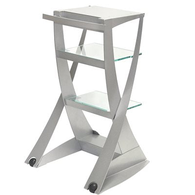 "Galaxium Workstation in white with multiple compartments for organizing beauty tools and accessories, ideal for facials, manicures, and pedicures."