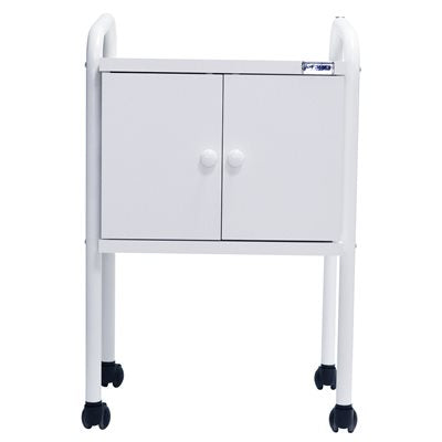 " Cabinet Constella Duo or Trio with modular design in sleek white, providing ample storage space for beauty tools, equipment, and accessories."