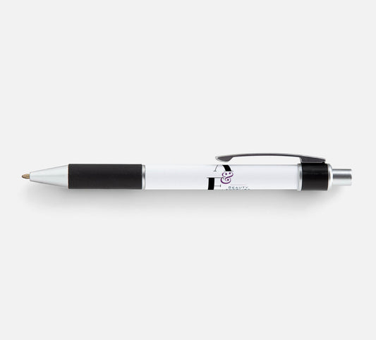 "A & E Ball Point Pen with smooth ink flow and a sleek design for daily use."
