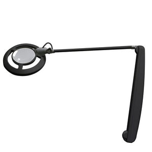 "AFMA StarLED magnifying lamp in black with 3-diopter lens and LED lighting. great visual aid for electrolysis and skin care"
