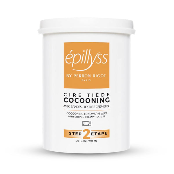 "Epillyss warm wax, tub that come in 10 scents, 591ml/20oz, ideal for professional waxing treatments with a pleasant fragrances this is cocooning ."