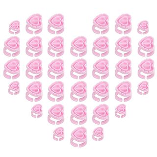 "Heart Shape Blooming Adhesive Rings Qty. 100 PremierLash - "