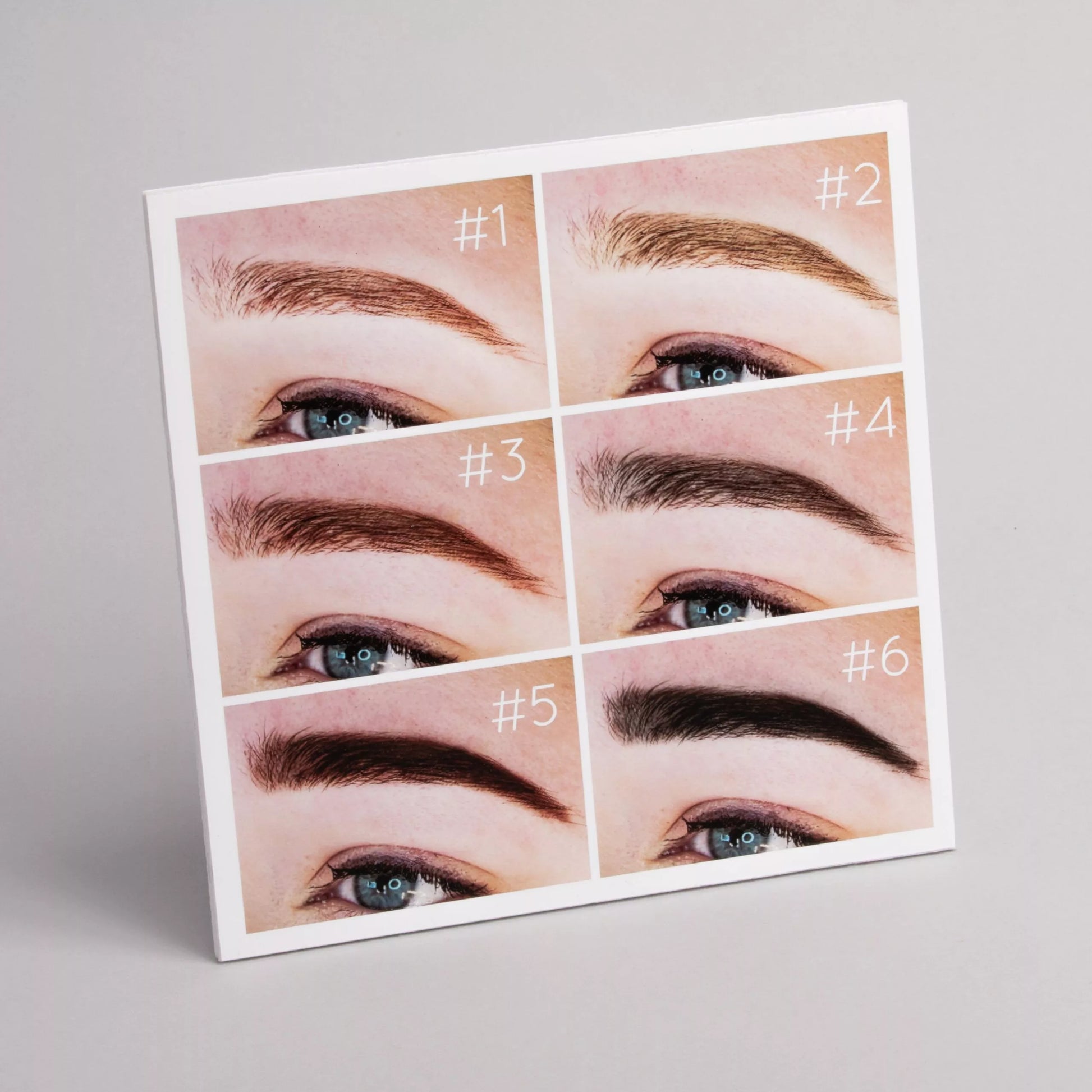 "Henna Bee Eyebrow Tint Color Chart - A & E Beauty Supplies. Foam backing chart of all the brow colour numbers"