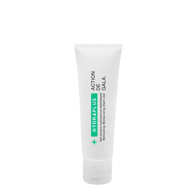 "Sample bottle of Hydraplus Refreshing Moisturizing Balm Gel, a lightweight hydrating gel for smooth, radiant skin, deeply moisturizes while soothing and refreshing tired skin. Ideal for professional facials or daily skincare routines, it promotes a smooth, radiant, and revitalized complexion. Available at A & E Beauty Supplies"