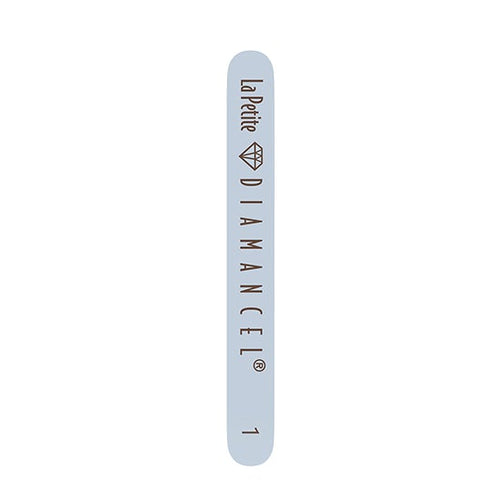 "Compact La Petite Nail File by Diamancel, featuring a durable diamond-dust surface for precise nail shaping."
