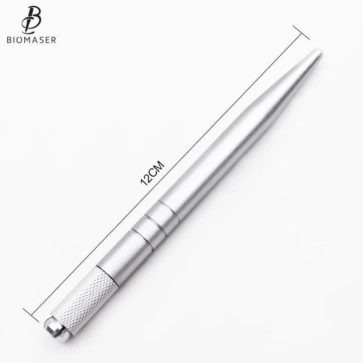 Microblading pen handle 12 cm, precise eyebrow shaping and shading, handholding pen creating natural looking eyebrow strokes, permanent micro blading artists, fuller brows Supplies, eyebrow makeup