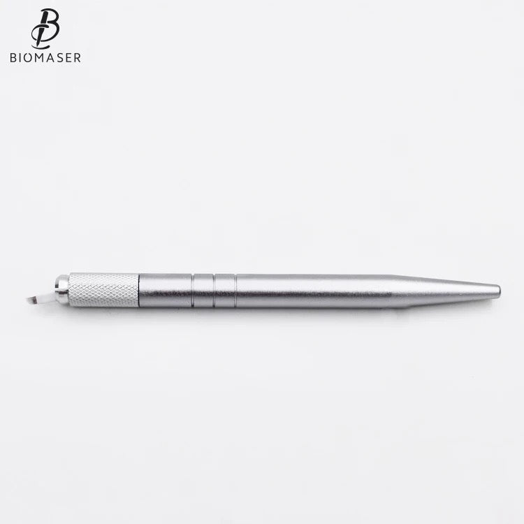 Microblading pen handle 12 cm, precise eyebrow shaping and shading, handholding pen creating natural looking eyebrow strokes, permanent micro blading artists, fuller brows Supplies, eyebrow makeup