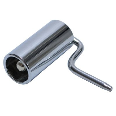 A metal multi-purpose roller electrode designed for ionization and cataphoresis treatments. Made from durable chromed steel, the roller has a cylindrical shape with a 10 mm (0.4”) diameter. It is used with an electrode handle for larger surface treatments, ideal for the body, and can be sterilized for repeated use.