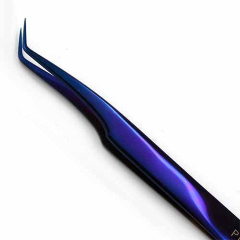 "Plasma 45º Lash Tweezer 9mm Tip PremierLash - A & E Beauty Supplies
Purple tweezers with a 45 degree angle at tip"