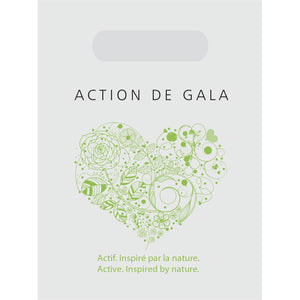 "Shopping bag featuring the Action de Gala logo, durable and stylish."