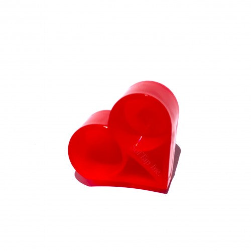 Disposable sweetheart finger rings in black, with four chambers, used for holding products like tint, remover, or anesthetic during beauty treatments
