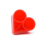 Disposable sweetheart finger rings in black, with four chambers, used for holding products like tint, remover, or anesthetic during beauty treatments
