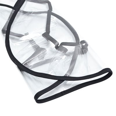 "Vinyl slipcover for anatomical seat stool, designed to protect seats in salons and spas."